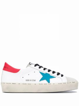 Men's Hi Star Logo-print Leather Low-top Trainers In White