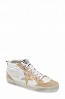 Mid Star Leather Sneakers In Multicolour