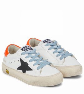 Kids' White May Leather Sneakers