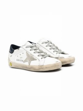 Kids' Superstar Leather Sneakers In White & Other