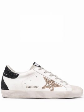 Star-patch Lace-up Sneakers In Cream Taupe Mauve Pink Black