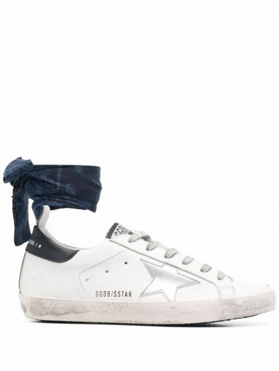 Super-star Bandana-detail Sneakers In Weiss
