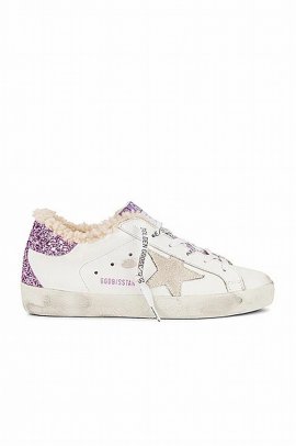 Super Star Sneaker In White & Lavender