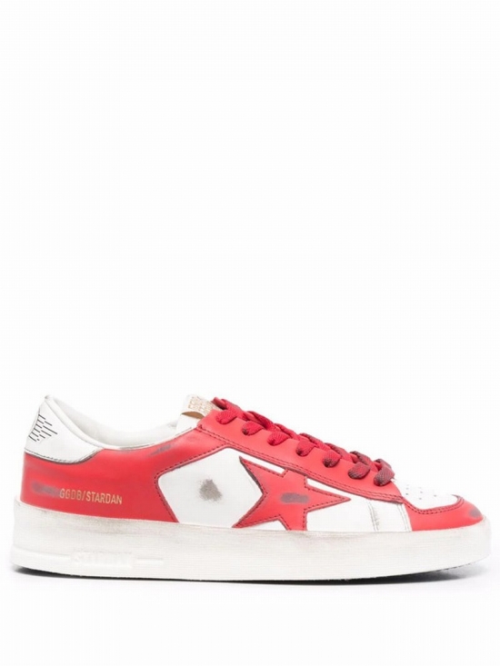 Stardan Low-top Sneakers In White/red