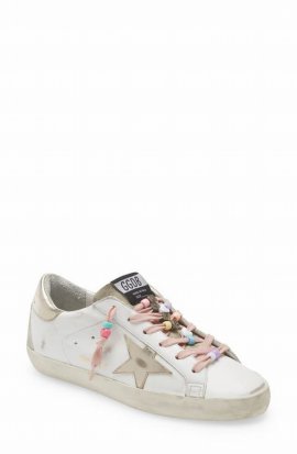 Super-star Low Top Sneaker In White/ Ice/ Platinum