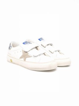 Teen Logo-patch Touch-strap Trainers In White