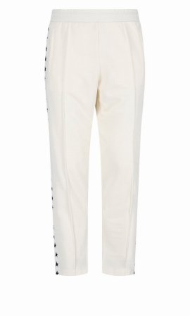 Deluxe Brand Star Side Tape Sweatpants In White