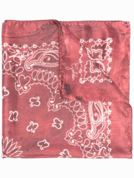 Scarf With Paisley Pattern In Multicolor