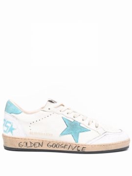 Logo-patch Low-top Leather Sneakers In White