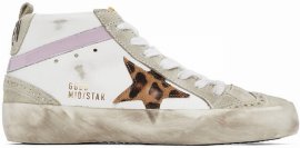 Ssense Exclusive White & Grey Mid Star Classic Sneakers In White/grey