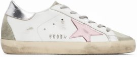 White & Grey Super-star Classic Sneakers In 81482 White/ice/orch