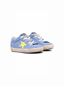 Kids' Star Patch Trainers In Blue
