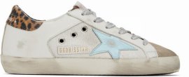 White Super-star Double Quarter Low-top Sneakers In 81513 White/taupe/li