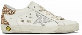 Kids White & Silver Super-star Classic Sneakers In 10358 White/silver/g