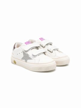 Teen May School Touch-strap Sneakers In White