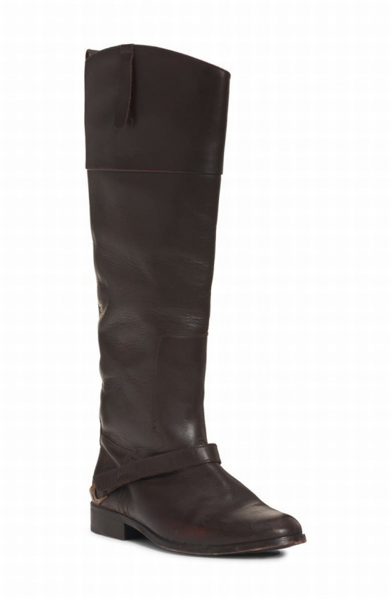 Charlie Tall Riding Boot In Dark Brown