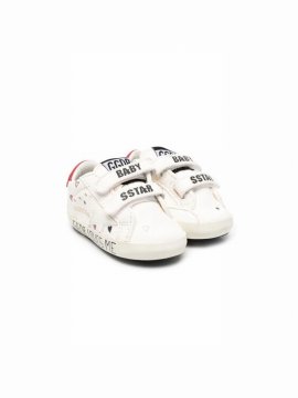 Baby Girl's Baby School Of Heart Print Sneakers In White
