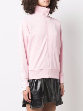 High Neck Zip-up Track Jacket In 25639 Rose Shadow