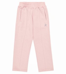 Kids' Printed Cotton-blend Sweatpants In Pink