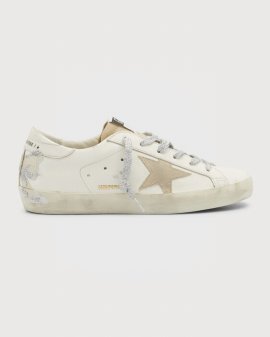 Superstar Glitter Bow Low-top Sneakers In White