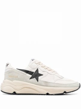 Star-patch Low-top Sneakers In Weiss