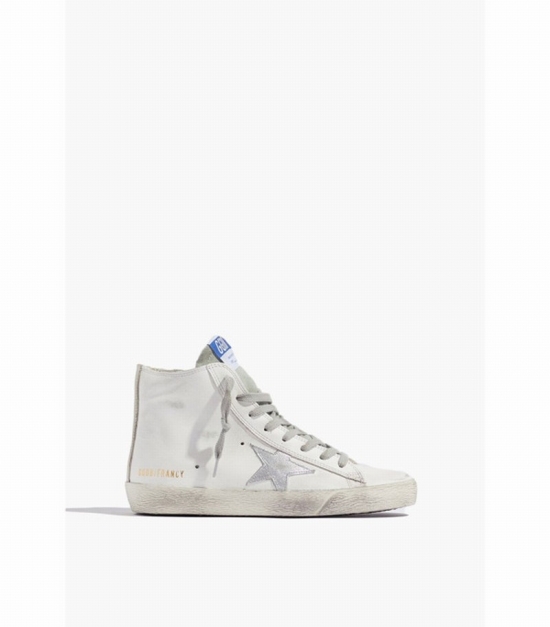 Francy Sneaker In White/silver/milk In White/red/tobacco/suede