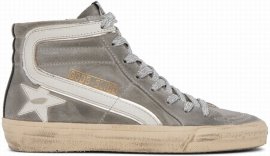 Gray Slide Sneakers In 60364 Mud/white