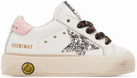 Baby White May Sneakers In 10665 White/silver/r