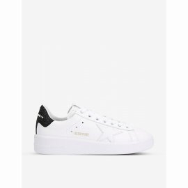 Women's White/blk Women's Pure Star 10283 Low-top Leather And Suede Trainers