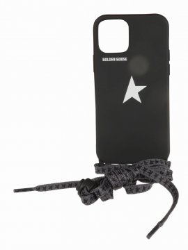 Star Lace-trimmed Iphone 12 Pro Phone Cover In Black/white