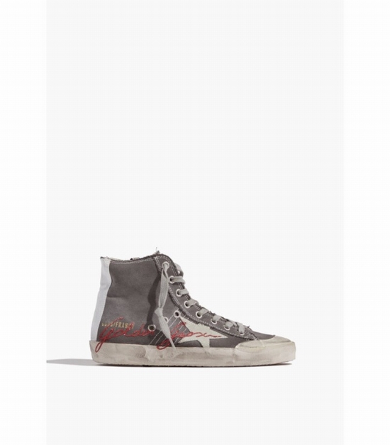 Francy Penstar Sneaker In Charcoal/grey/ice/red