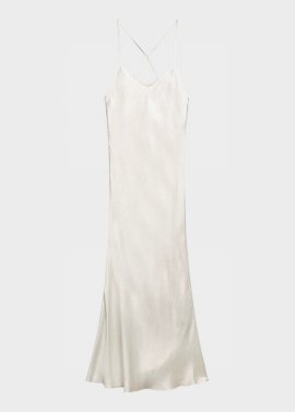 Journey Maxi Slip Dress In White