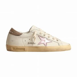 Super-star Classic With List Sneakers In White Antique Pink Grey