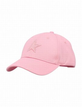 Kids Star Embroiered Baseball Hat In Pink