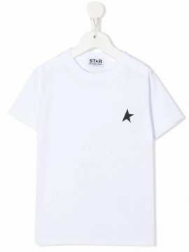 Kids Star Print Cotton T Shirt In Multi-colored