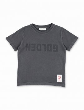 Kids' Perforated Logo T-shirt In Anthracite