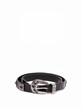 Shell Washed Belt In Nero