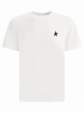 "blue Star" T-shirt In White