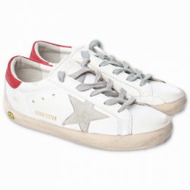White Leather Sneakers With Laces