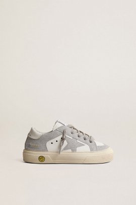 Kids' Sneakers With Logo In Silver