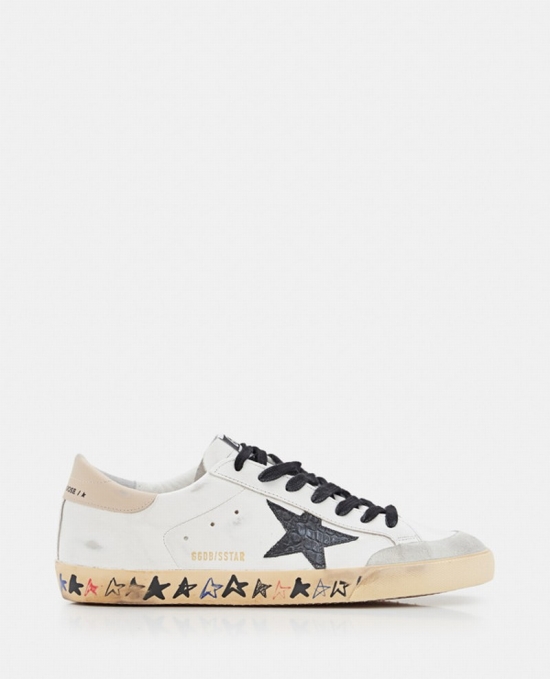 Low-top 'super Star' Leather Sneakers In White