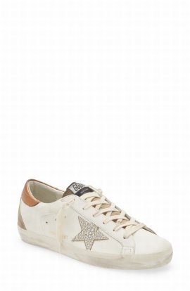 Super-star Low Top Sneaker In White/ Crystal/ Rus/ Taupe