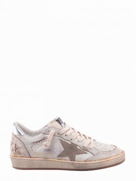 Ball Star Sneakers In Beige/taupe/silver