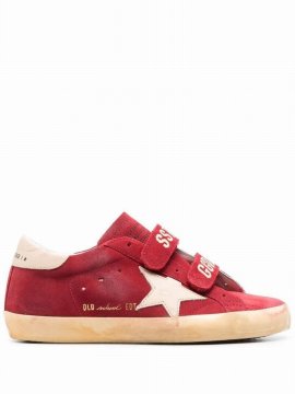Suede-leather Touch-strap Sneakers In Multi-colored