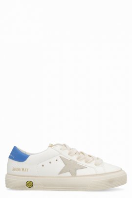 Kids' May Leather Sneakers In Panna