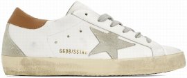 White & Brown Super-star Classic Sneakers In 10803 White/ice/ligh