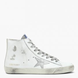 Deluxe Brand White/silver Francy High Sneakers