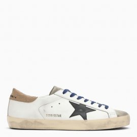 Deluxe Brand White/taupe/black Super-star Low Sneakers