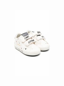 Babies' Superstar Touch-strap Sneakers In White