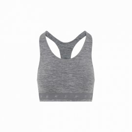 Deluxe Brand Logo Band Ribbed Tank Top In Grey